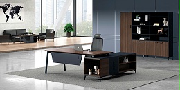 福玛仕办公家具|维纳系列板式经理桌文件柜组合展示视频